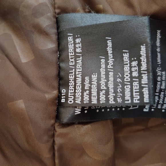 Burton Waterproof Rain/Snow Jacket, Men Red+ Cream, ZipUp, Hood,vZip Pckts, L - Picture 8 of 16